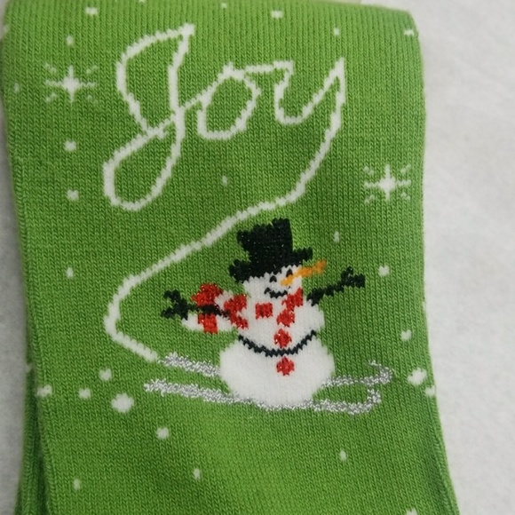 LIQUIDATION SALE Holiday Christmas Winter Snowman Christmas Socks Joy - Picture 1 of 2